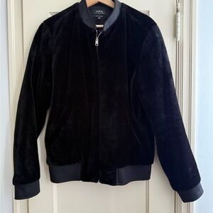 A.P.C. Faux Fur Bomber Jacket